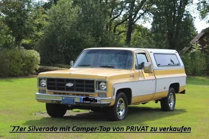Chevrolet Silverado 1977er Longbed mit Campertop 07/1977-photo-0