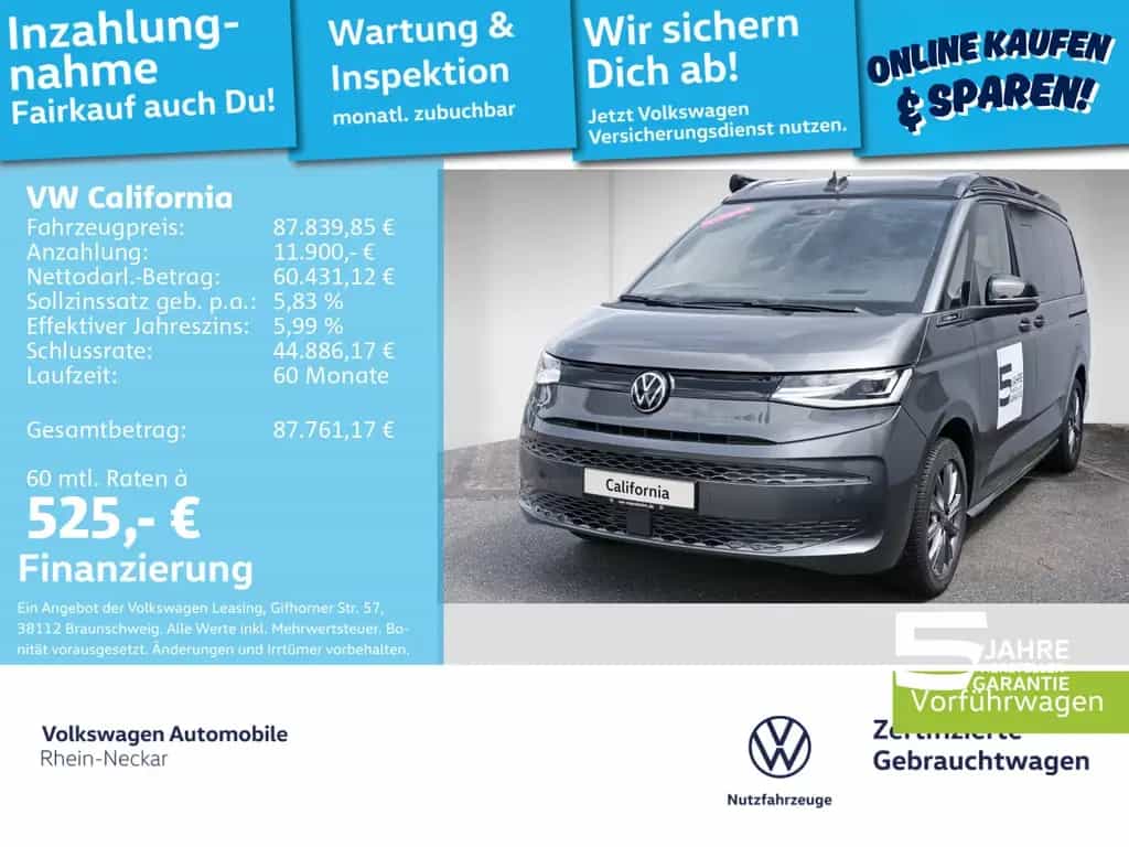 Volkswagen California Beach Tour 2.0 TSI DSG Klima NAVI 03/2026-photo-0