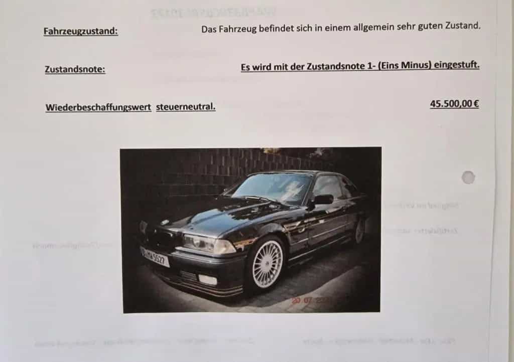 ALPINA B3 3,0 Coupe Nr.173 Schaltgetriebe 04/1995-photo-14