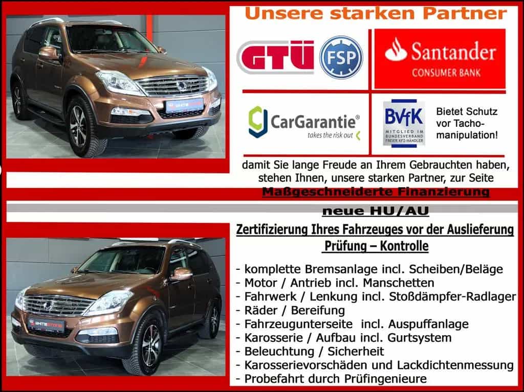 Ssangyong REXTON W Sapphire 4x4 Aut / GARANTIE / AHK 2,6 09/2015-photo-2