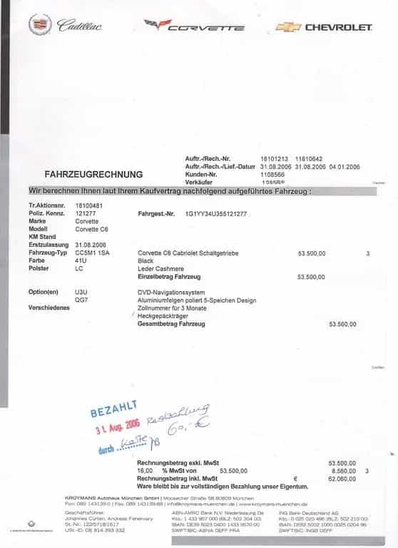 Corvette C6 Cabrio 1. HD Deutsches Fzg Bose Keyless 100% Org 08/2006-photo-15