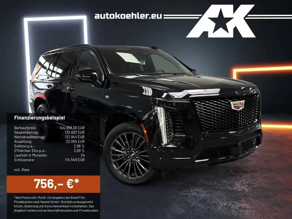 Cadillac Escalade Sport Platinum Black SUV 2026 22" AKG V null-photo-0
