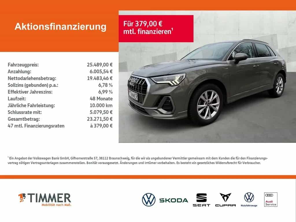 Audi Q3 35 TDI S line S tronic *AHK*LED*NAVI* 03/2019-photo-1