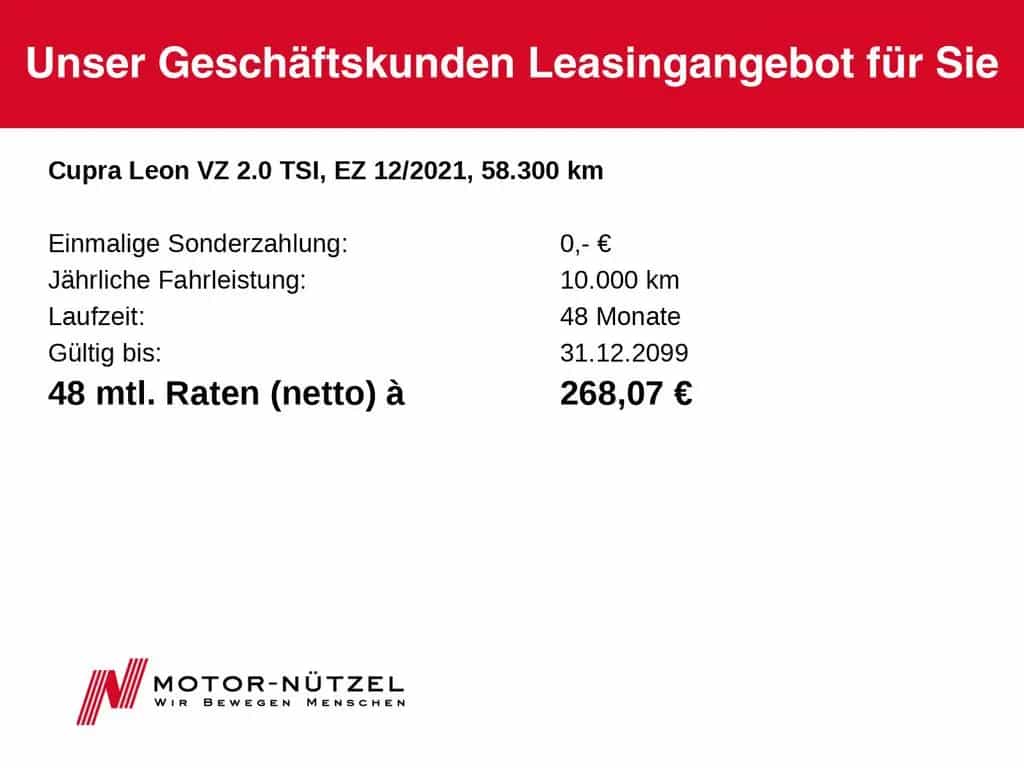 Cupra Leon VZ 2.0 TSI DSG 5JG+LED+NAV+ACC+DCC+SHZ+PANO 12/2021-photo-19
