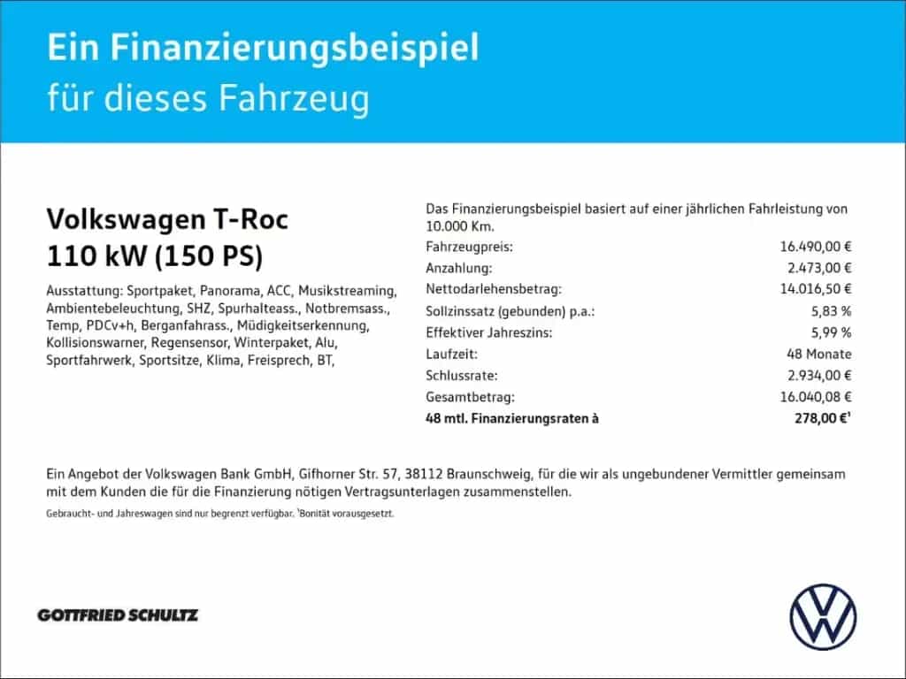 Volkswagen T-Roc 1.5 TSI Sport Pano   Klima   SHZ   PDC   L 07/2018-photo-1