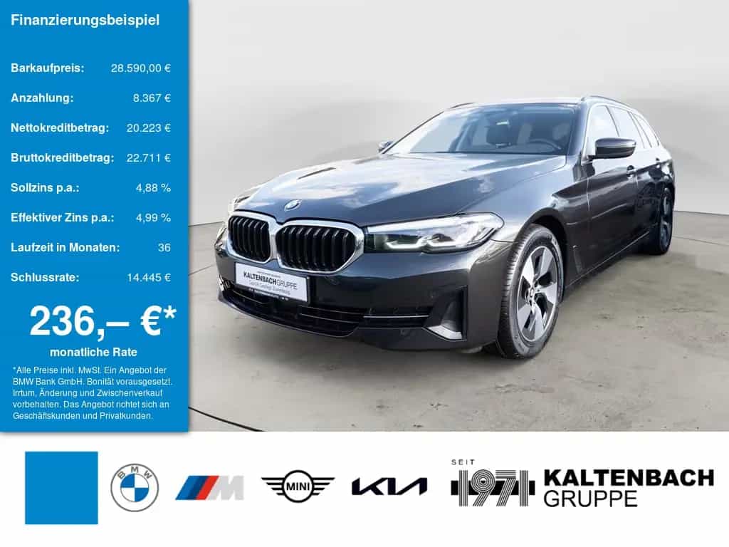 BMW 5 Series 520d Touring AHK LED ACC W-LAN NAVI KAMERA SHZ 11/2022-photo-0