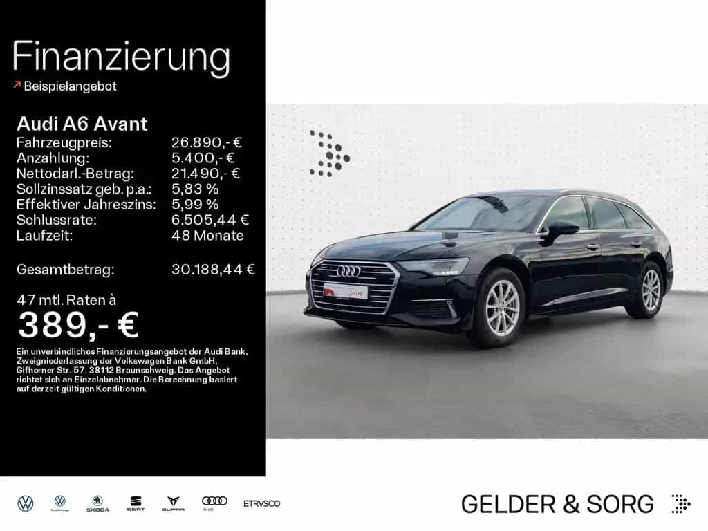 Audi A6 Avant 45 TDI qu design HuD*StHzg*Business*SID 03/2019-photo-0