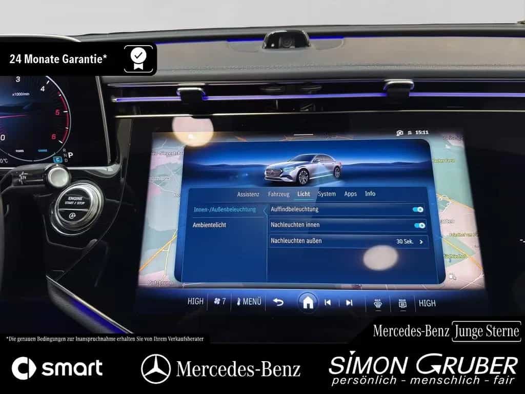 Mercedes-Benz E 220 d AMG Night Pano Superscreen Burm 20 Zoll 02/2025-photo-19