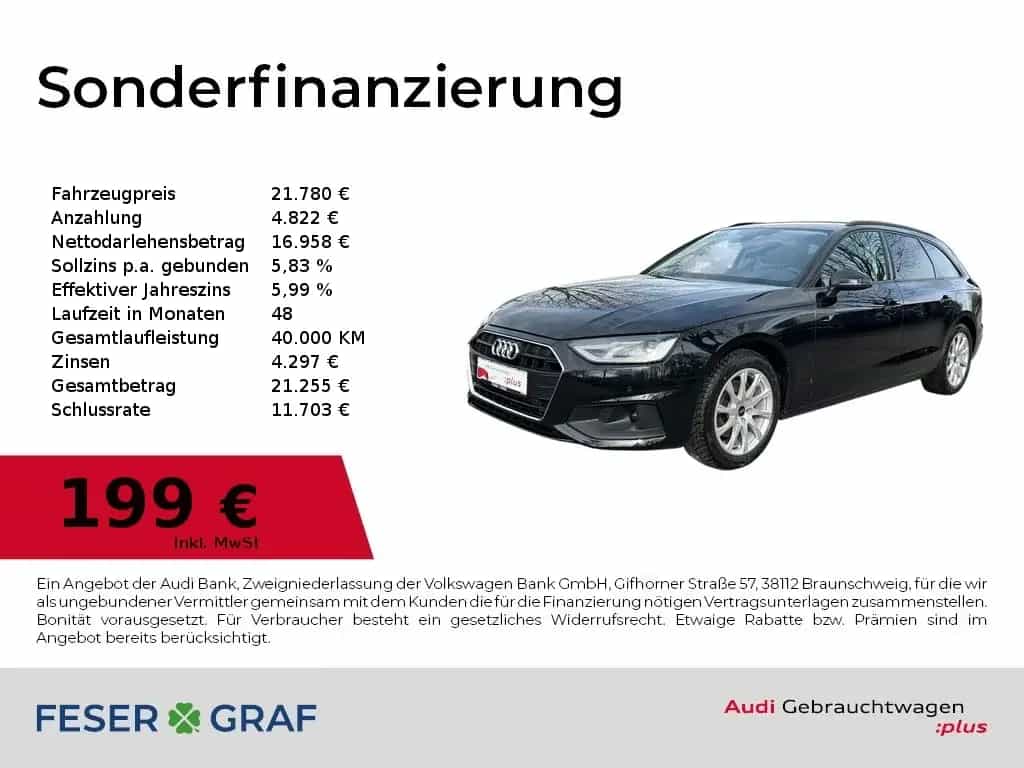 Audi A4 Avant 35 TFSI Navi+/PDC+/SHZ/GRA/CarPlay 05/2022-photo-0
