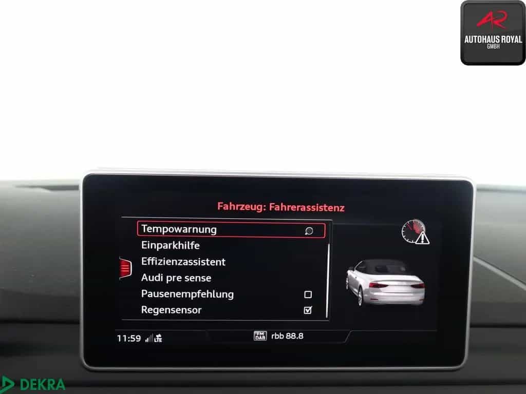 Audi A5 Cabrio 40 TFSI S LINE VIRTUAL,KEYLESS,CARPLAY 04/2019-photo-21