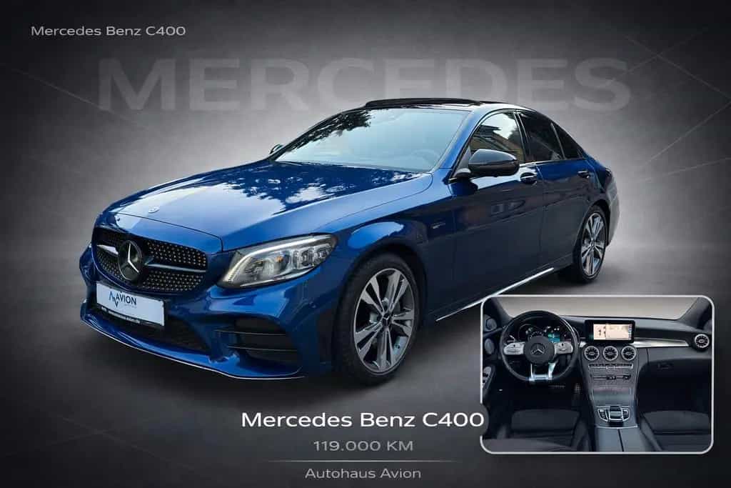 Mercedes-Benz C-Class 400 4Matic AMG LINE/BURMESTER/MEM/360/SHZ/ACC 12/2018-photo-0