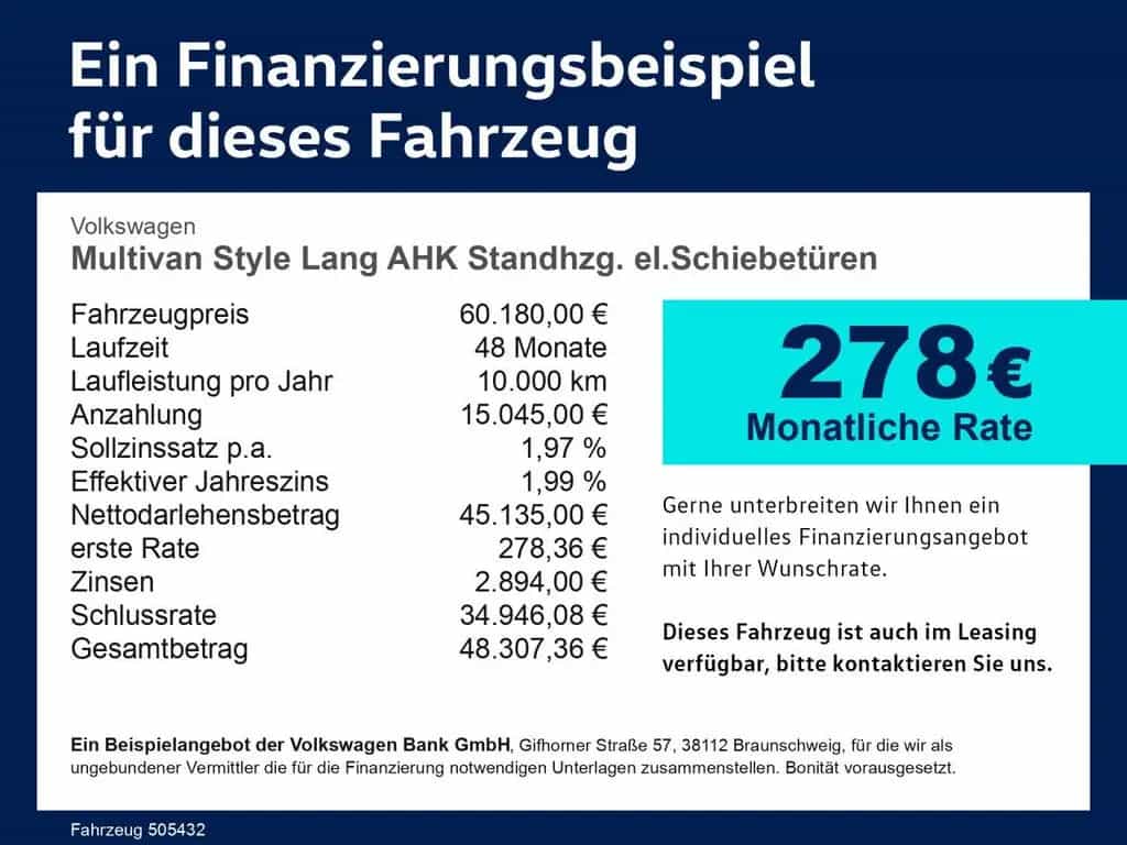 Volkswagen Multivan Style Lang AHK Standhzg Bluetooth Navi 02/2025-photo-2