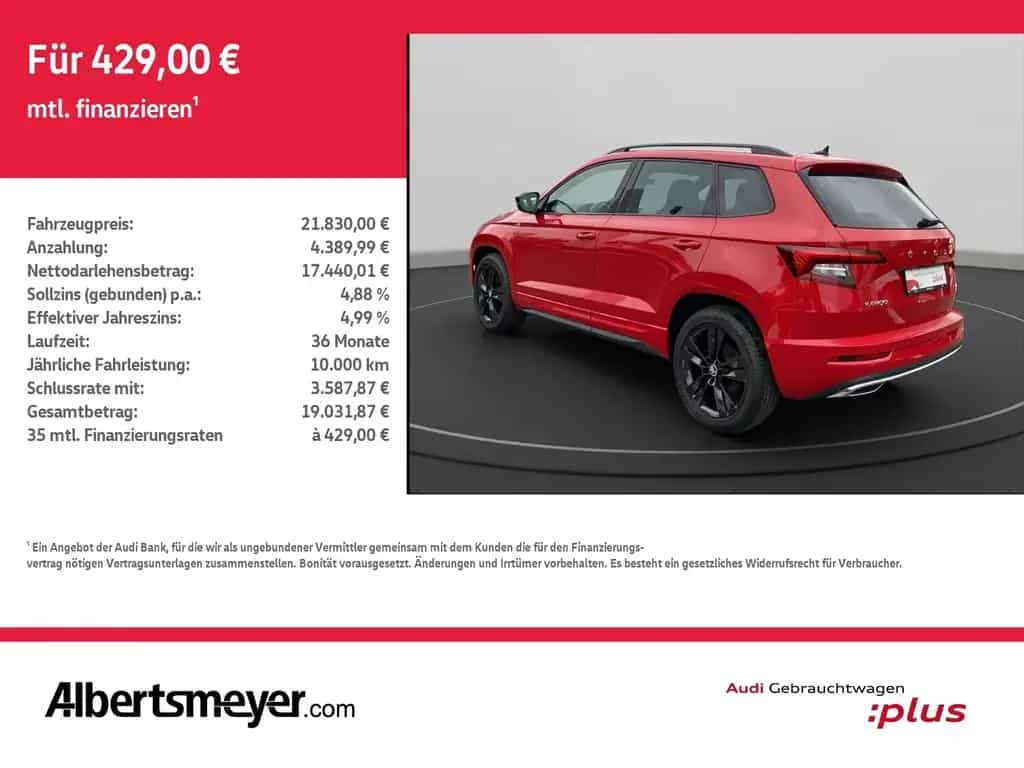 Skoda Karoq 2.0 TSI SPORTLINE+ACC+LED+PDC 10/2019-photo-2