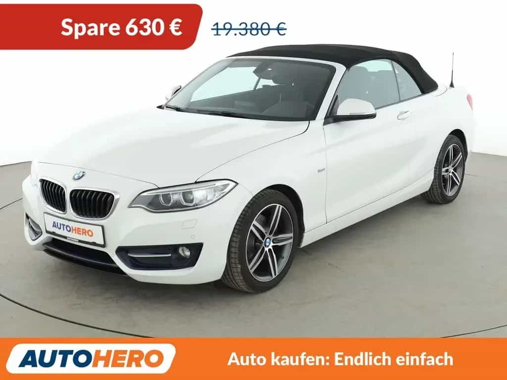 BMW 2 Series 220i Sport Line Aut.*NAVI*BI-XENON*TEMPO*PDC 08/2016-photo-0