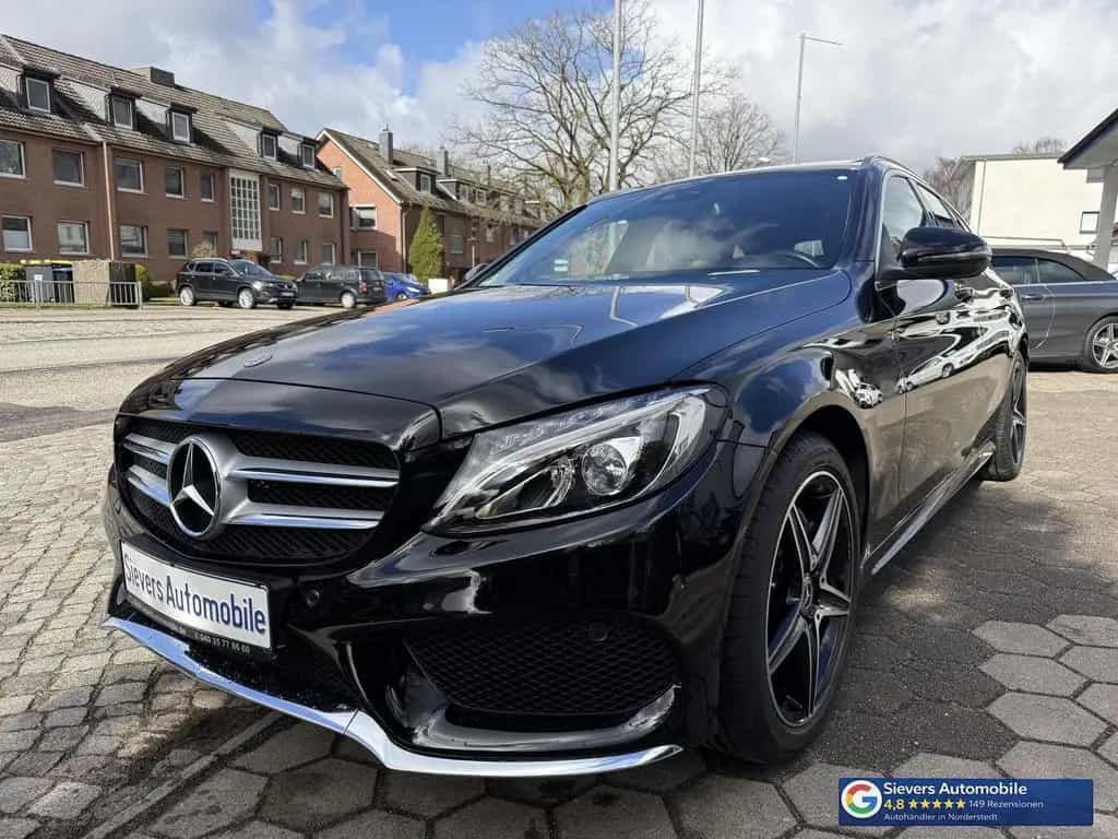 Mercedes-Benz C-Class 200 T Edition AMG 9G-Tronic Pano Leder AHK Nav 02/2018-photo-0