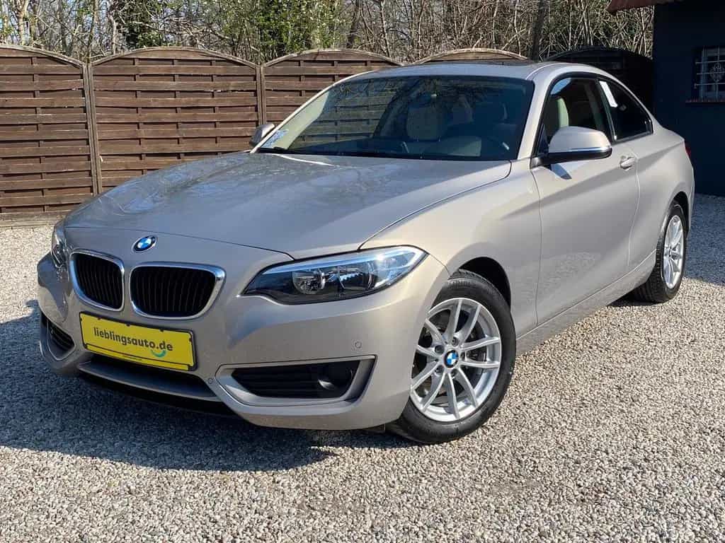 BMW 2 Series 220i Coupé Automatik Leder Schiebedach Navi SHZ 11/2015-photo-0