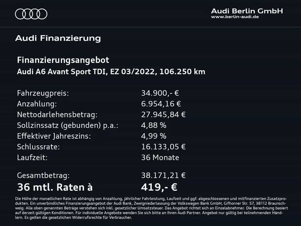 Audi A6 Avant sport 45 TDI qu.S tr. MATRIX NAVI PDC 03/2022-photo-0