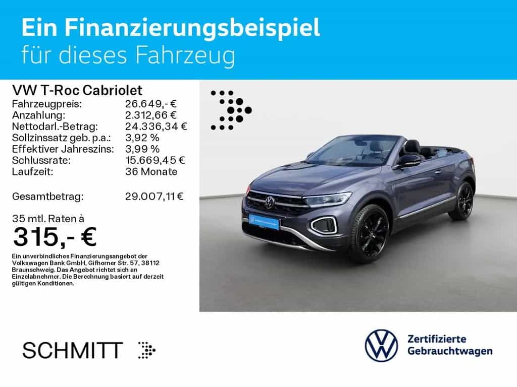 Volkswagen T-Roc Cabriolet 1.5 TSI DSG STYLE*BLACK-STYLE*IQ 01/2023-photo-1