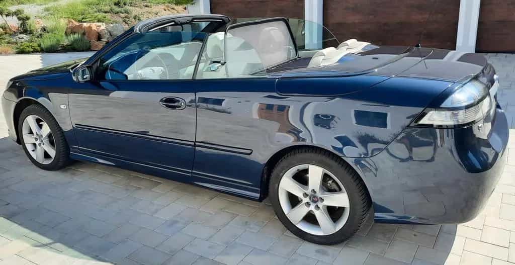 Saab 9-3 Cabrio 2.0 Vector dunkelblau / beige 09/2008-photo-10