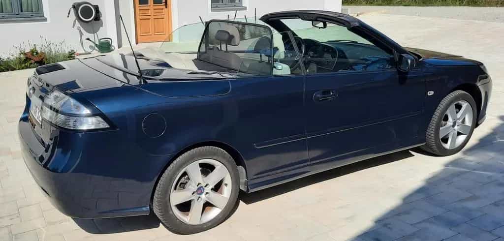 Saab 9-3 Cabrio 2.0 Vector dunkelblau / beige 09/2008-photo-11