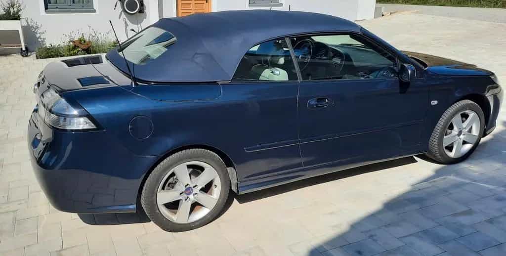 Saab 9-3 Cabrio 2.0 Vector dunkelblau / beige 09/2008-photo-3