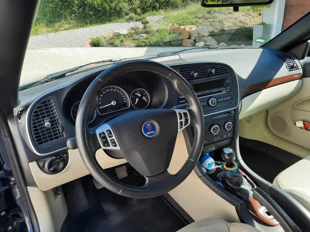 Saab 9-3 Cabrio 2.0 Vector dunkelblau / beige 09/2008-photo-6