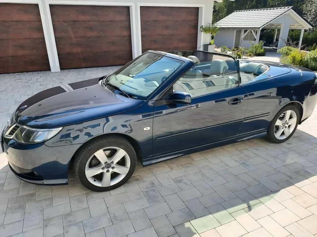 Saab 9-3 Cabrio 2.0 Vector dunkelblau / beige 09/2008-photo-7