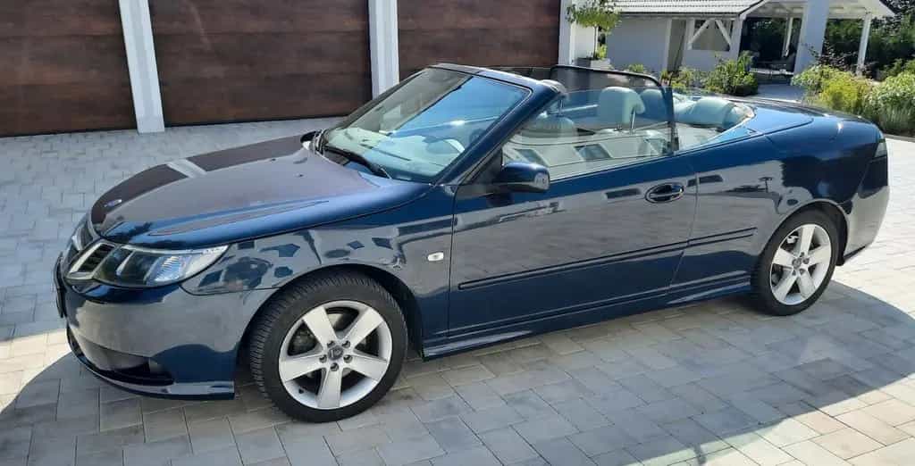Saab 9-3 Cabrio 2.0 Vector dunkelblau / beige 09/2008-photo-9