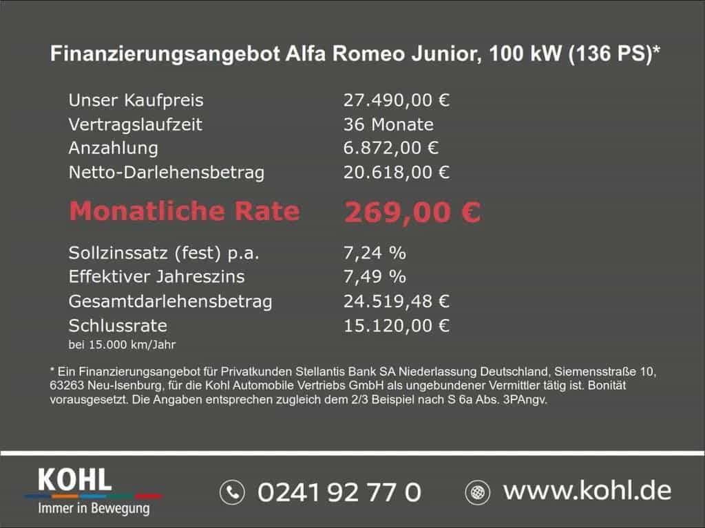 Alfa Romeo Junior Ibrida Speciale 1.2 VGT Mild Hybrid 136PS 02/2025-photo-4