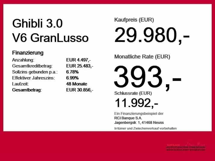 Maserati Ghibli 3.0 V6 GranLusso LED+Navi+SHZ+2xKlima+PDC 05/2018-photo-3