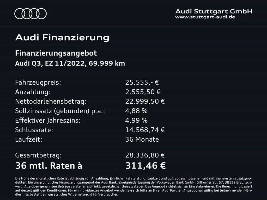Audi Q3 35 TFSI LED Keyless virtCo Sitzheizung PDC 11/2022-photo-1