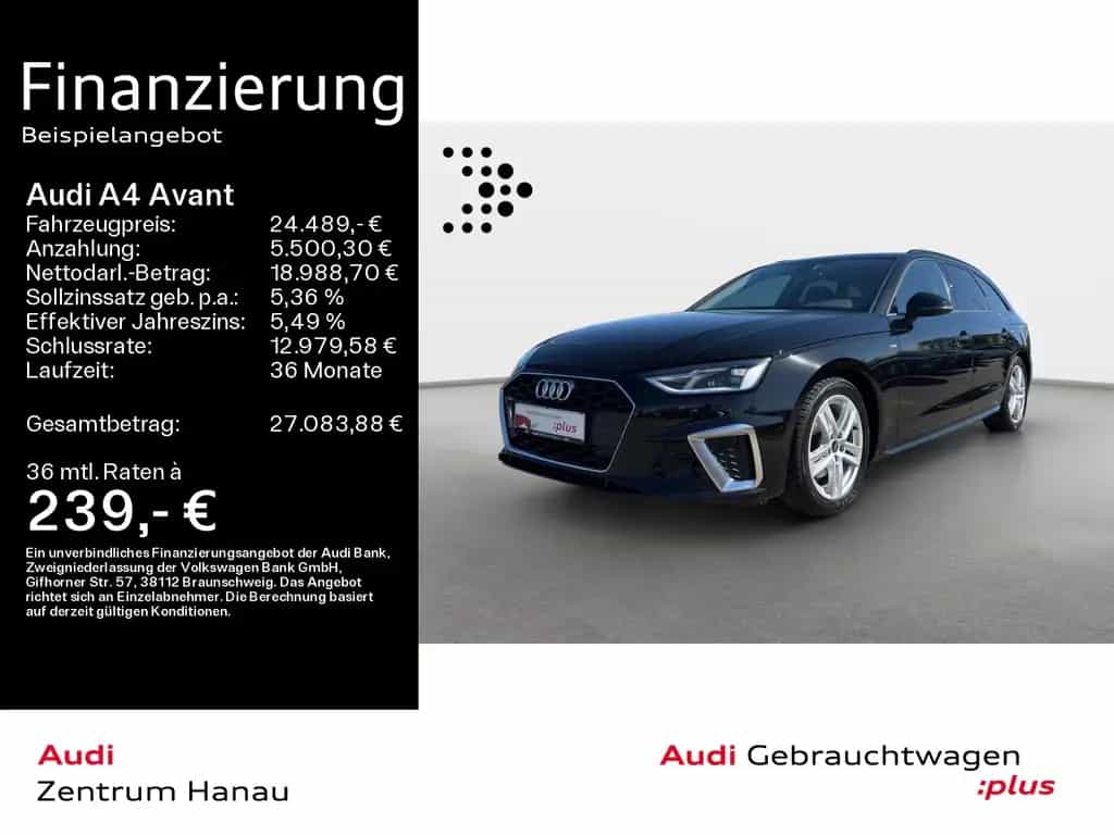 Audi A4 Avant 35 TDI S tronic S LINE *LED*NAVI*AHK* 01/2023-photo-0