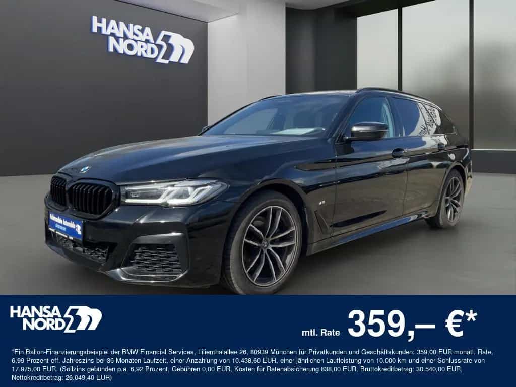 BMW 5 Series 520d T. M-SPORT LED NAVI HUD KAMERA PDC 18" AHK 11/2022-photo-0