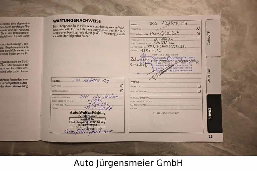 Abarth 595 Turismo/17"/PDC/Bi-Xenon/Leder-Braun 05/2014-photo-26