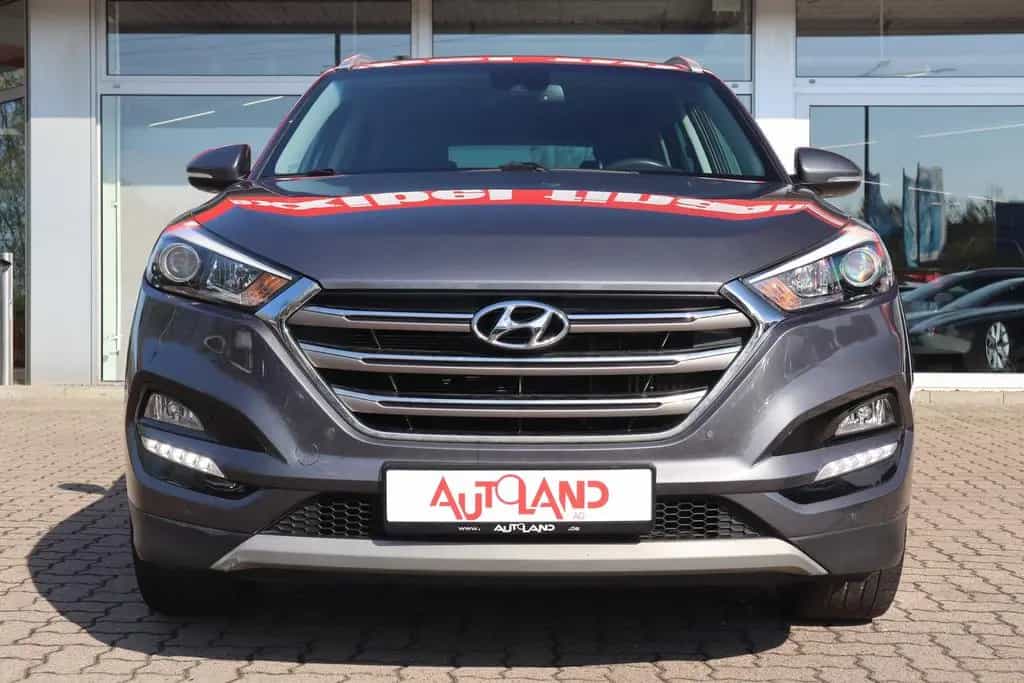 Hyundai TUCSON 1.6 T-GDI 4WD AWD Navi AHK Kamera Leder 05/2017-photo-6