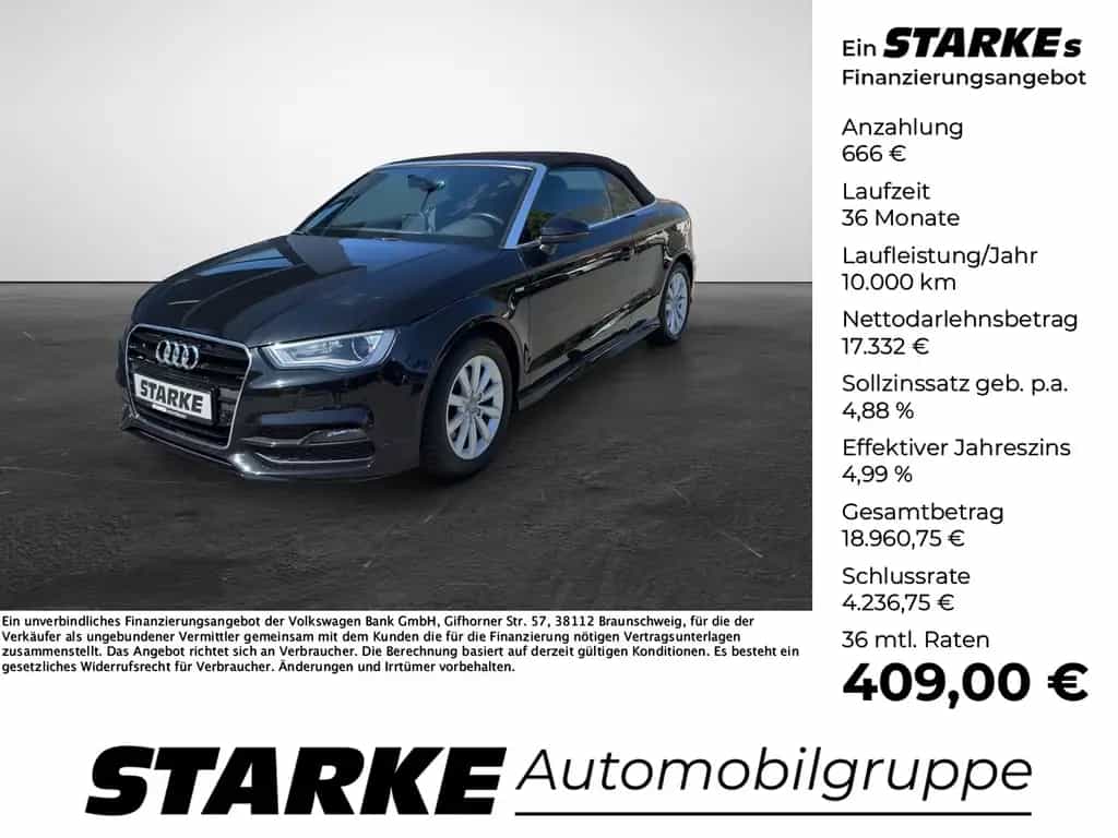 Audi A3 Cabriolet 1.8 TFSI S line Sportpaket Xenon Na 07/2014-photo-0