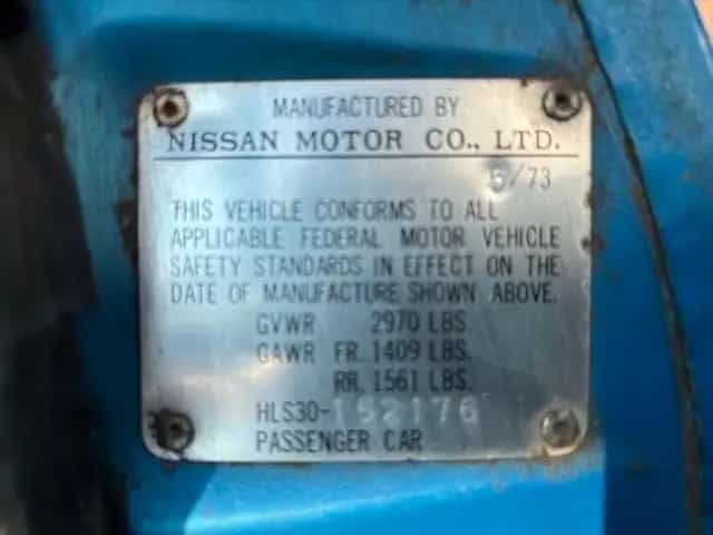 Datsun 240Z 1973 BLUE FIRST PAINT FULL MATCHING 4sp 01/1973-photo-9