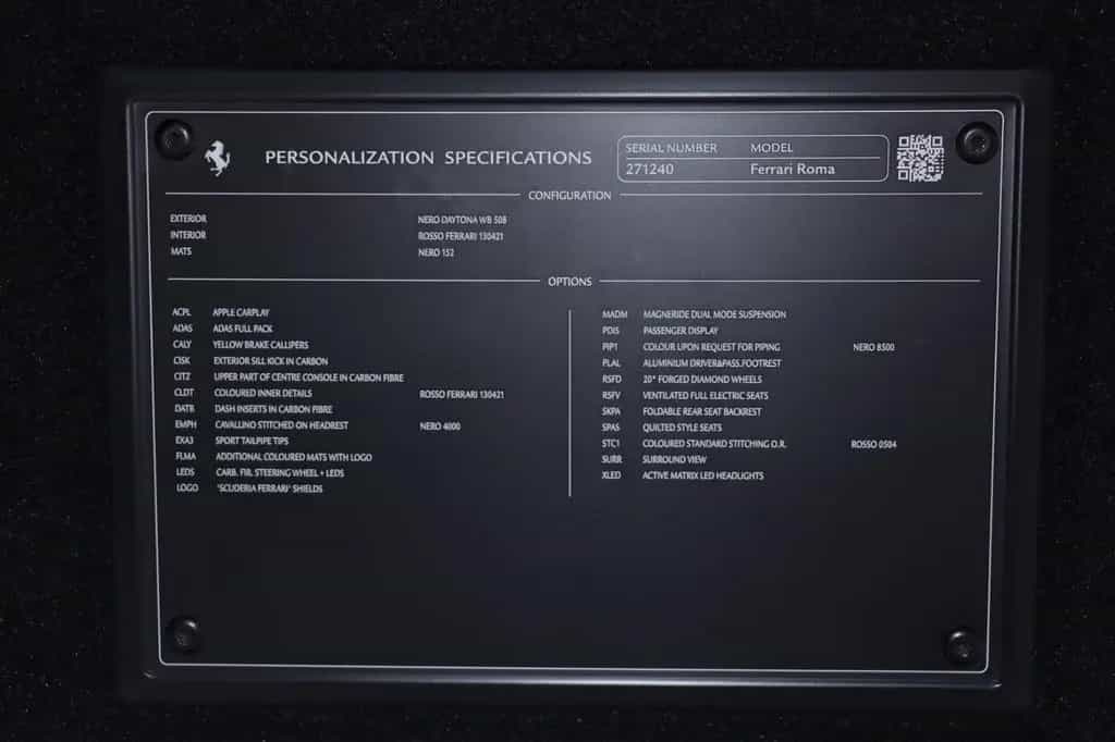 Ferrari Roma Carbon Magneride Matrix Passenger ADAS 360° 10/2021-photo-39