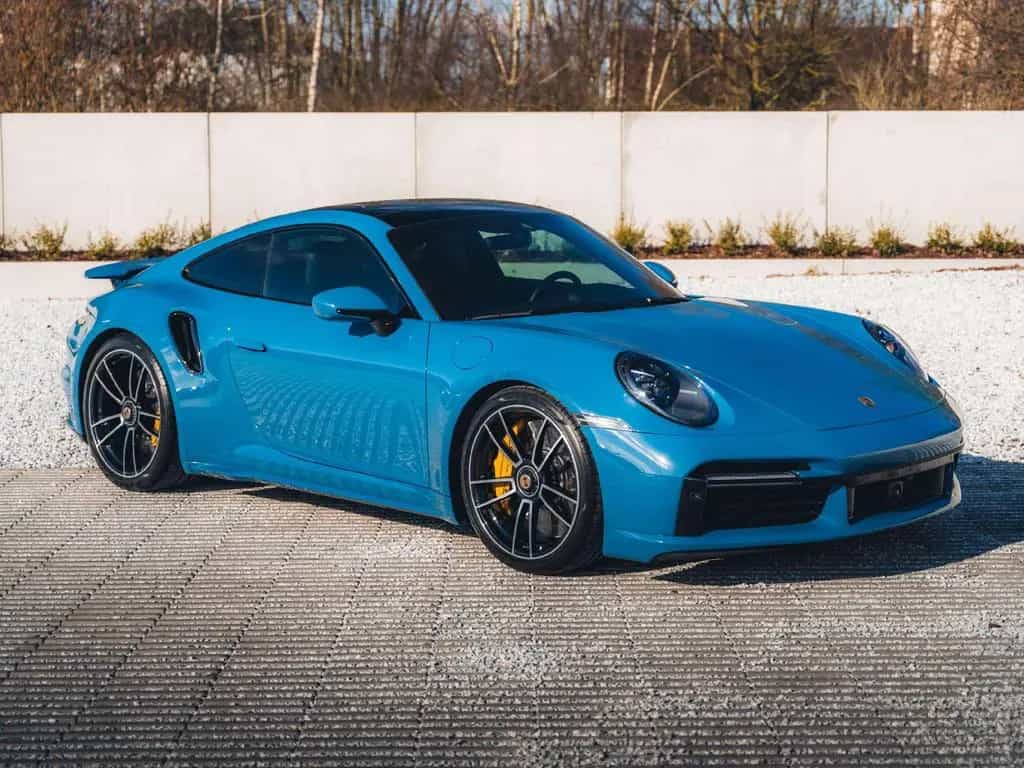 Porsche 992 Turbo S / PTS Oslo blue / Pano / Burmester / 03/2022-photo-0
