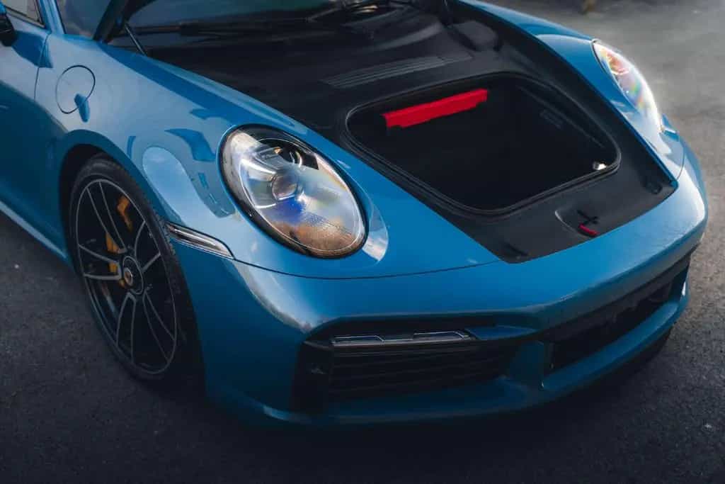 Porsche 992 Turbo S / PTS Oslo blue / Pano / Burmester / 03/2022-photo-26