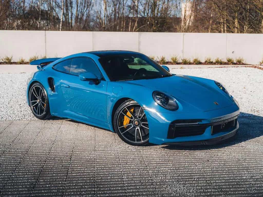 Porsche 992 Turbo S / PTS Oslo blue / Pano / Burmester / 03/2022-photo-28