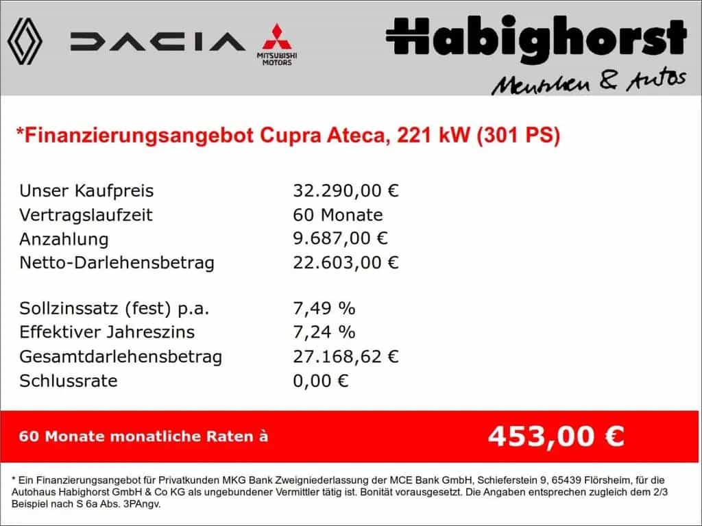 Cupra Ateca 4Drive Cupra AHK-Schwenkbar Navi 360Kamera 06/2023-photo-1