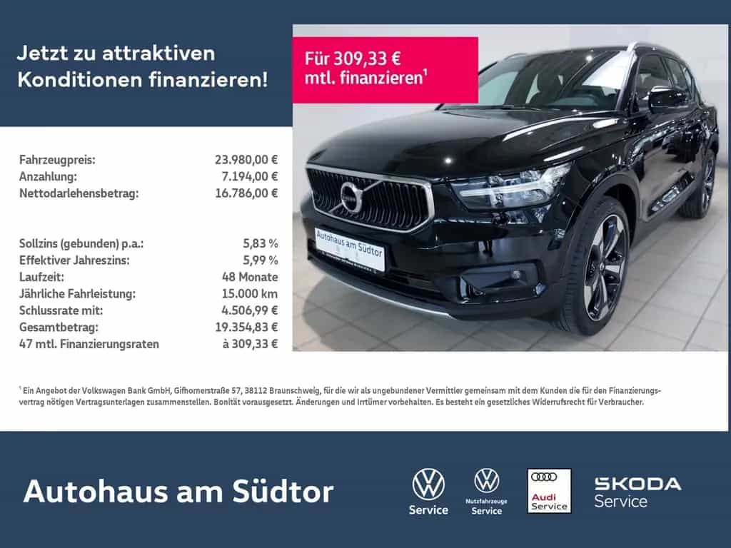 Volvo XC40 D3 2WD Momentum Pro | LED AHK PDC GRA 05/2020-photo-0