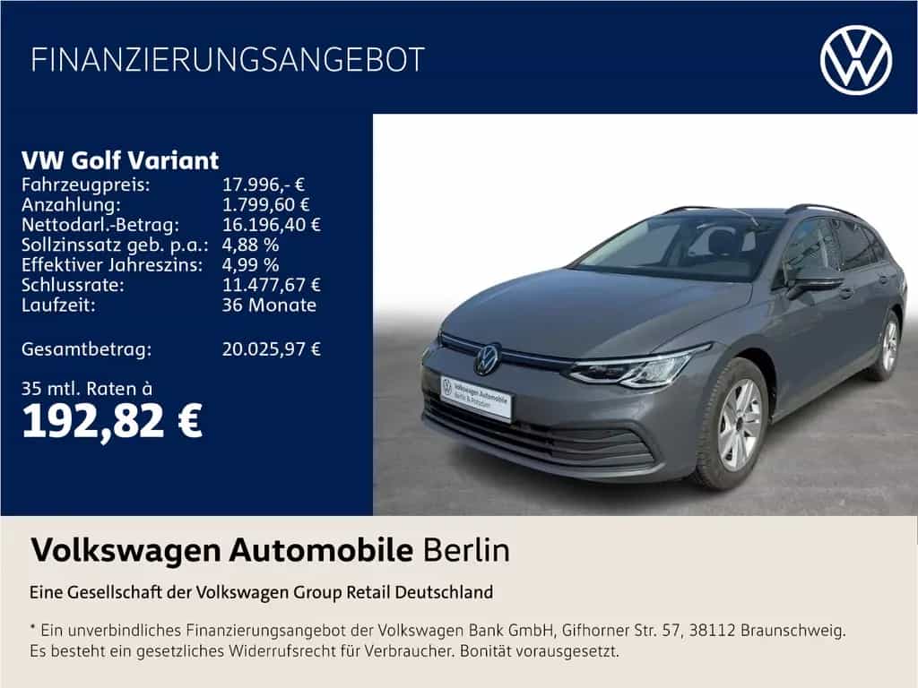 Volkswagen Golf Variant VIII 1.5 TSI Life Pano Navi LED SHZ 02/2021-photo-0