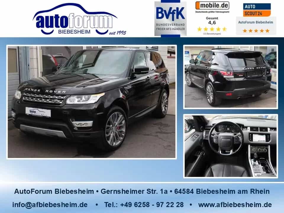 Land Rover Range Rover Rover Sport 5.0 V8 Dynamic Xenon*Pano*360° 07/2014-photo-0