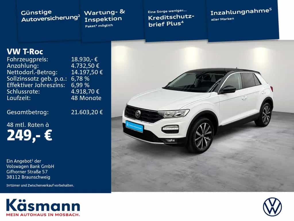 Volkswagen T-Roc Style 1.5TSI AHK SHZ PDC 06/2018-photo-1