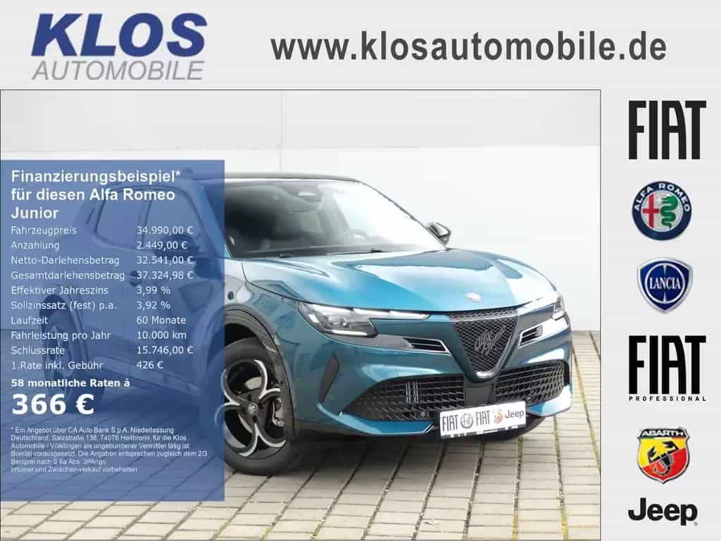 Alfa Romeo Junior IBRIDA Q4 TI 1.2 VGT 145PS DCT6 SCHIEBEDA 05/2026-photo-0