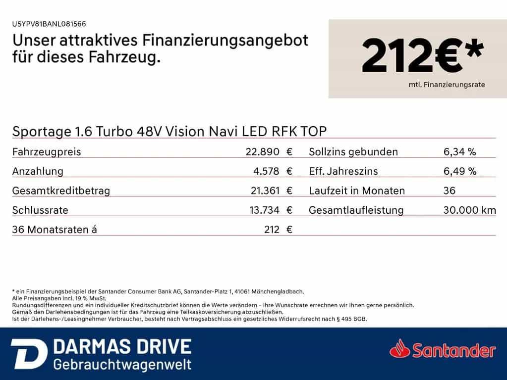 Kia Sportage 1.6 Turbo 48V Vision Navi LED RFK TOP 10/2022-photo-0
