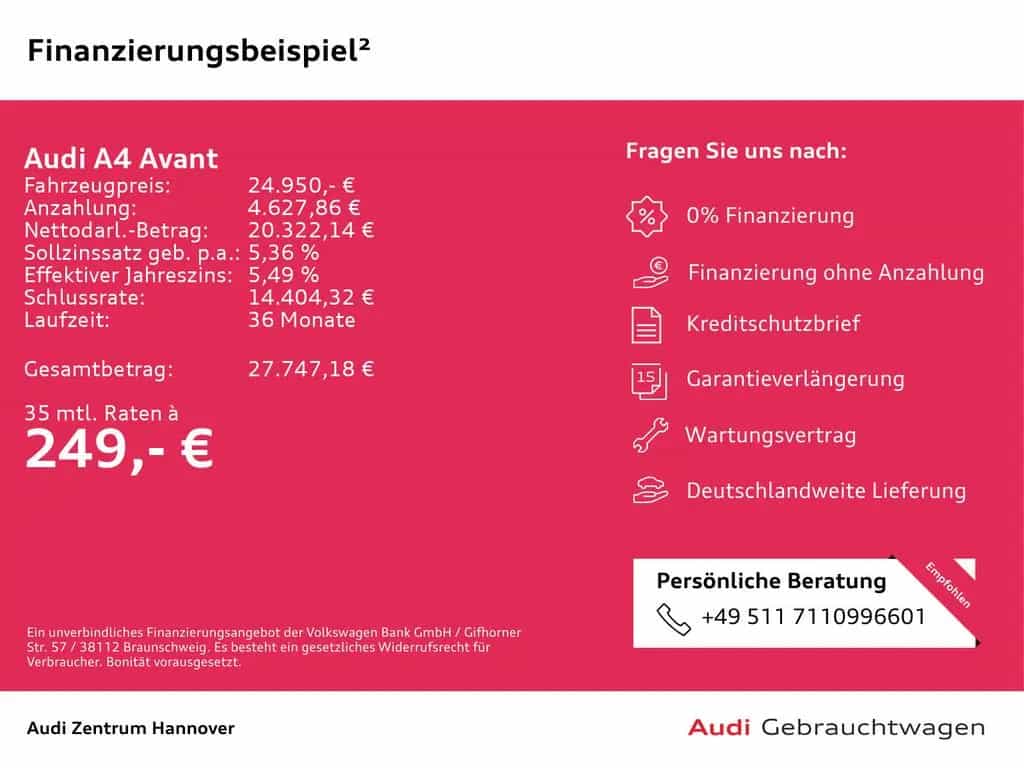 Audi A4 Avant 35 TFSI Kamera AHK Navi LED DAB 03/2023-photo-1