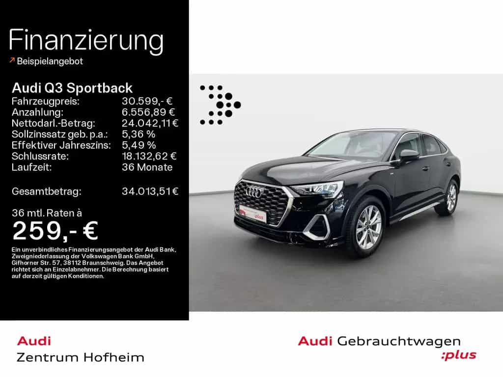 Audi Q3 Sportback 35 TDI S line S tro*LED*Virtual*Nav 03/2023-photo-0